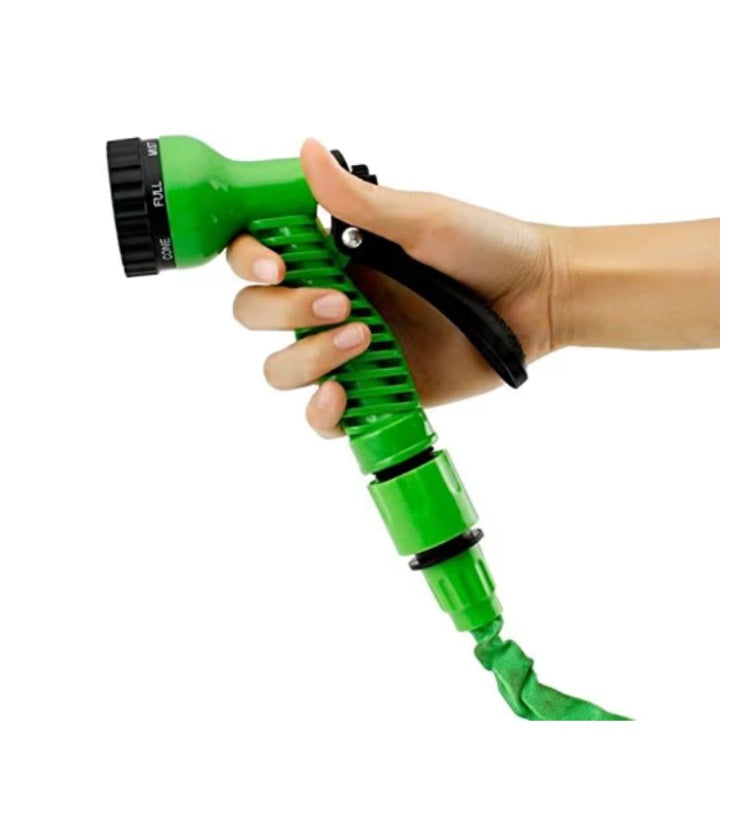 Furtun gradina extensibil 60m, 7 moduri pulverizare, latex dublu rezistent