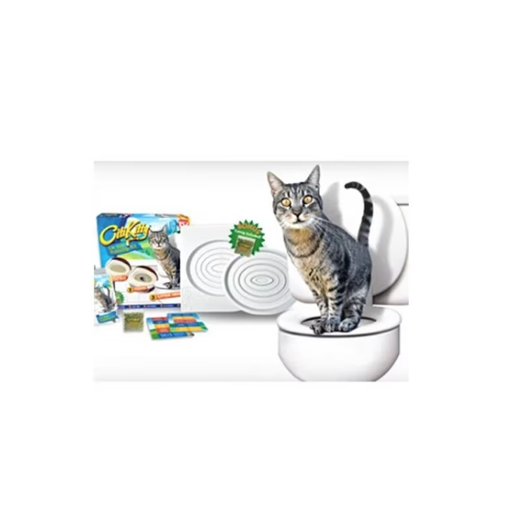 Kit antrenament pisici – folosirea toaletei umane, 5 etape