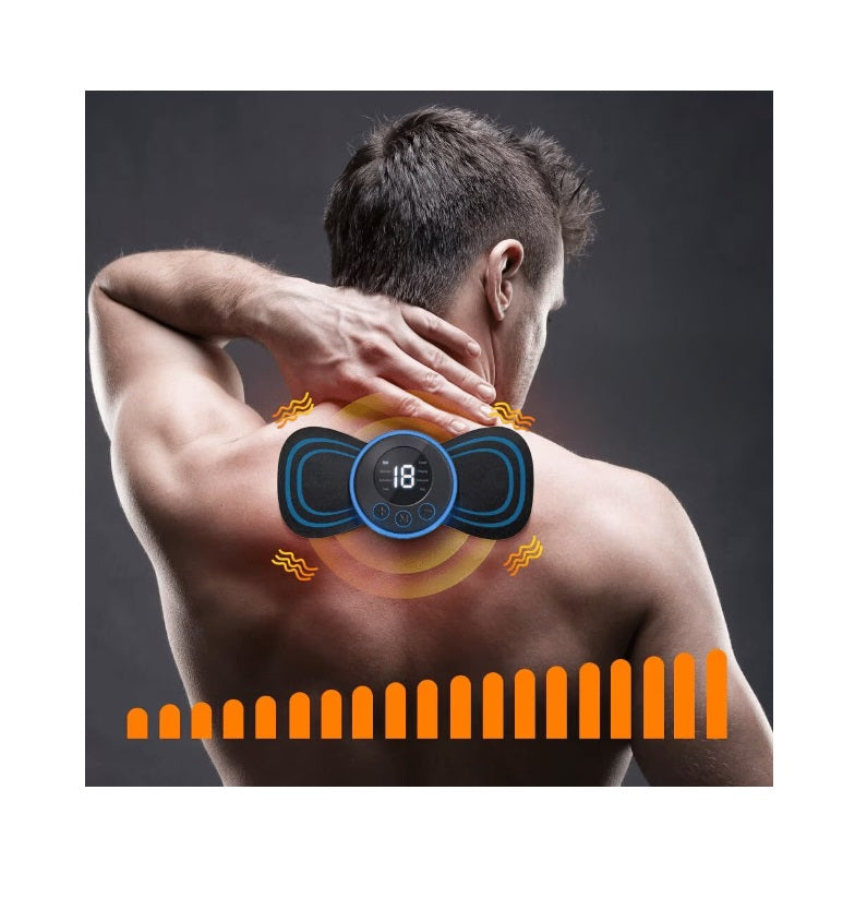 Aparat masaj portabil cu incarcare USB, 8 moduri, 19 trepte intensitate, 150 mAh