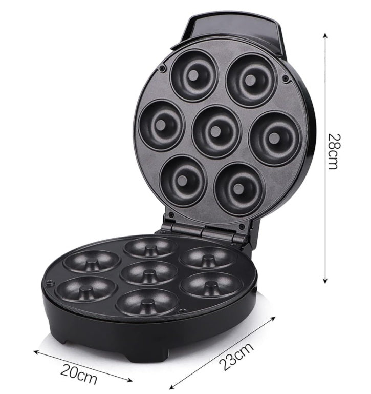 Aparat electric pentru facut gogosi, 7 bucati, placi antiaderente, 350W