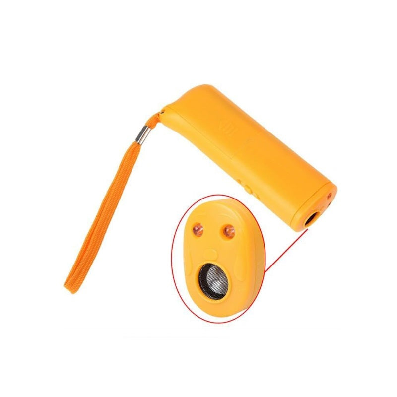 Dispozitiv anti caini cu ultrasunete si lanterna, functie dresaj si protectie impotriva animalelor agresive