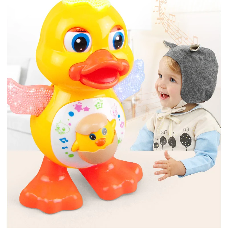 Jucarie ratusca dansatoare cu lumini si sunete, 19x11x14 cm