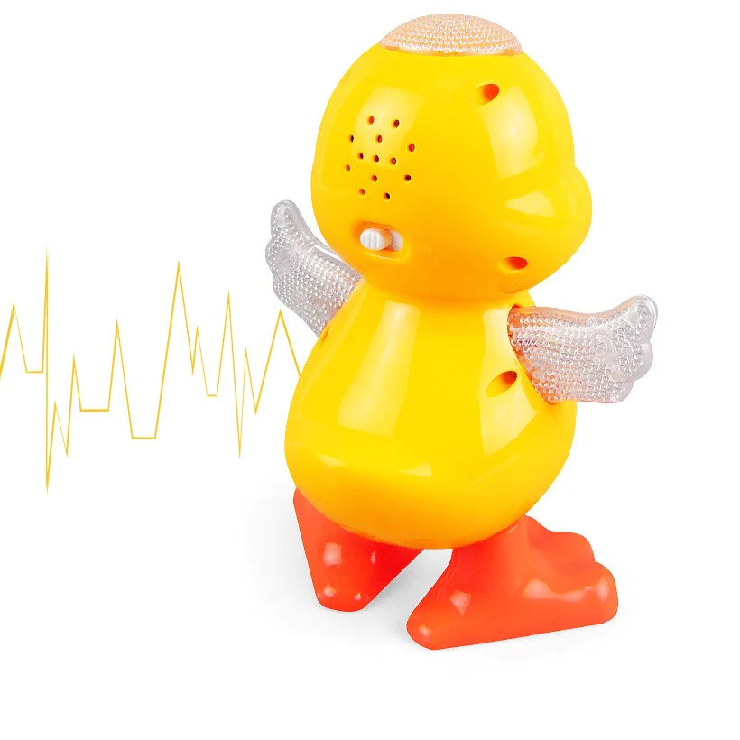 Jucarie ratusca dansatoare cu lumini si sunete, 19x11x14 cm