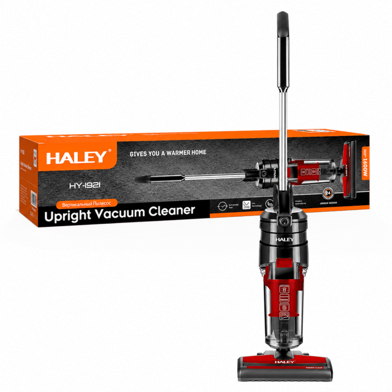 Aspirator Vertical Fără Sac HALEY HY-1921, 1500W, Cyclone, Filtru HEPA, Recipient 2L