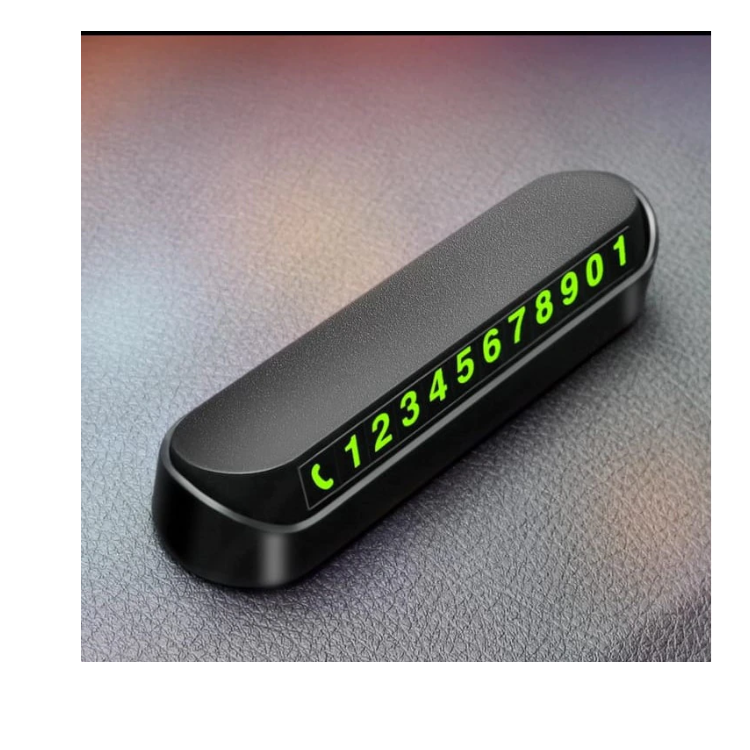 Suport numar de telefon auto, tip caseta, cu banda magnetica si cifre fluorescente