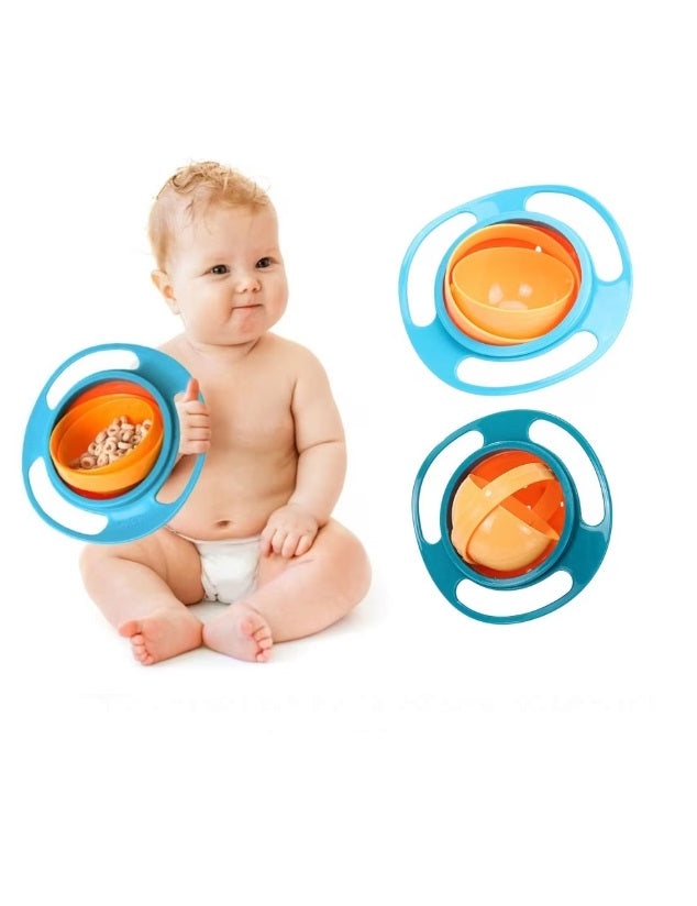 Castron anti rasturnare pentru copii, cu capac si manere, 17 cm