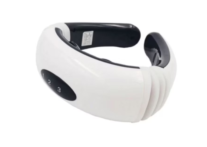 Aparat de masaj cervical cu electrostimulare Cervical Vertebra, portabil, alb