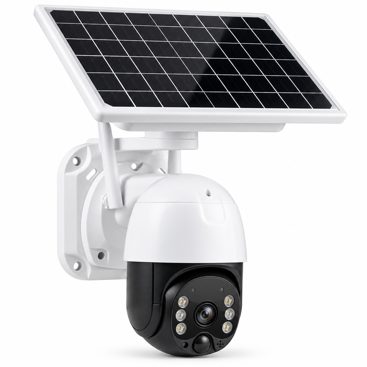 Cameră de supraveghere solară 4G cu SIM, 3 MP Full HD, zoom 10×, vedere nocturnă și protecție IP66