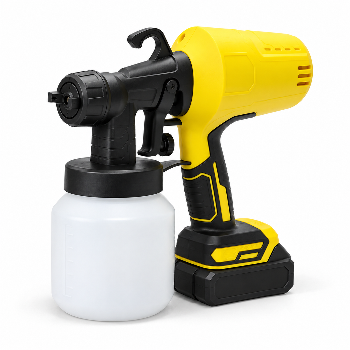 Pistol de Vopsit cu Acumulator 20V 3000 PSI – Container 800ml, Fără Fir, Pulverizare Profesională HVLP, Portabil și Puternic