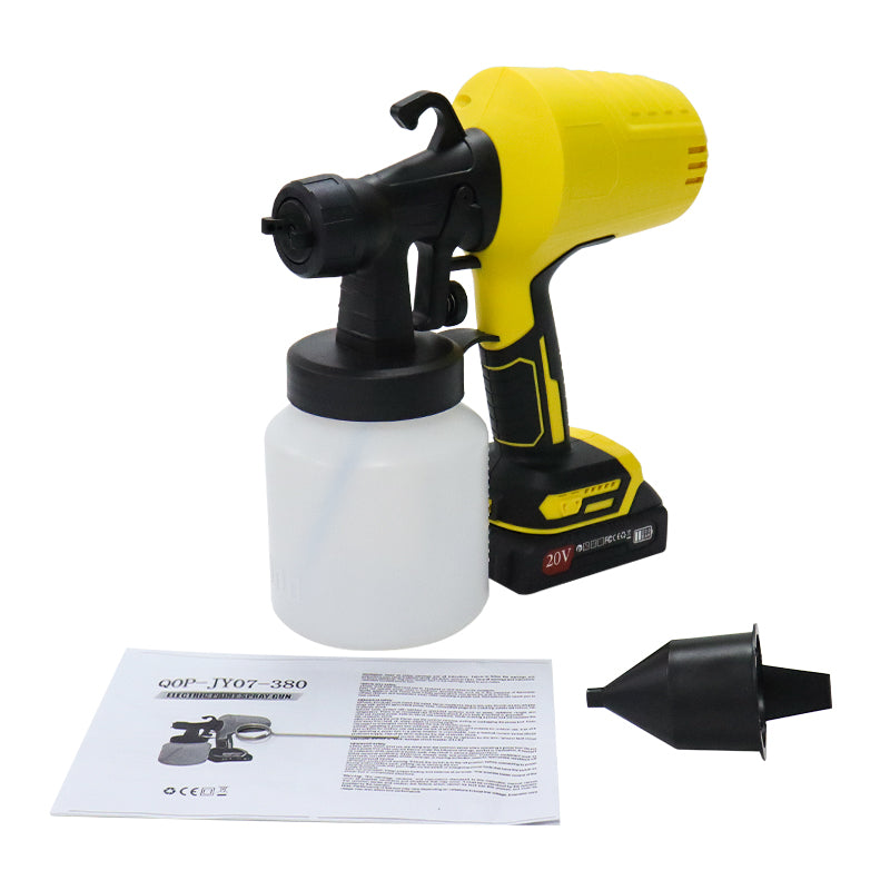 Pistol de Vopsit cu Acumulator 20V 3000 PSI – Container 800ml, Fără Fir, Pulverizare Profesională HVLP, Portabil și Puternic