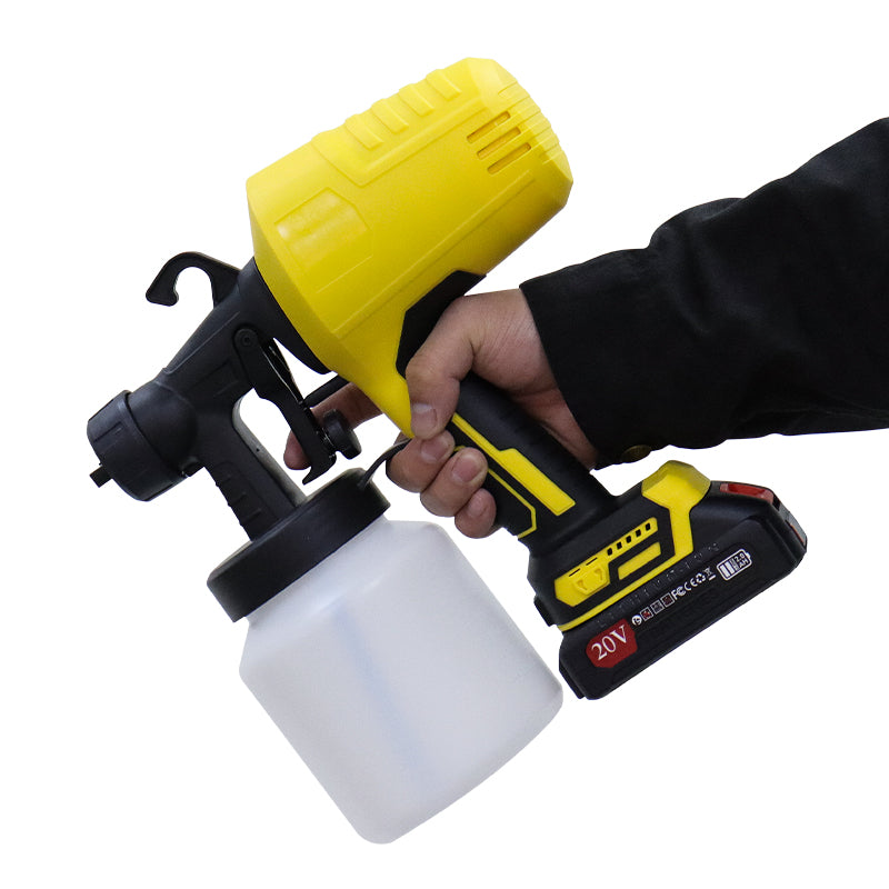 Pistol de Vopsit cu Acumulator 20V 3000 PSI – Container 800ml, Fără Fir, Pulverizare Profesională HVLP, Portabil și Puternic