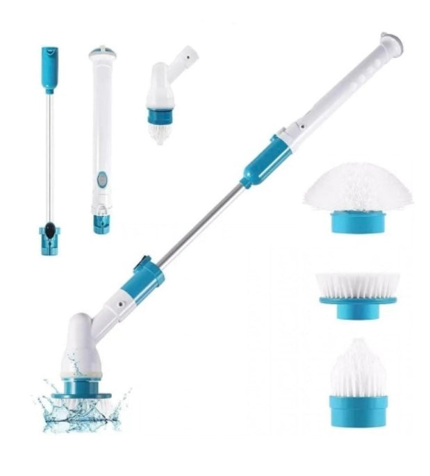 Aparat multifunctional pentru curatat cu 3 perii interschimbabile, alb/albastru