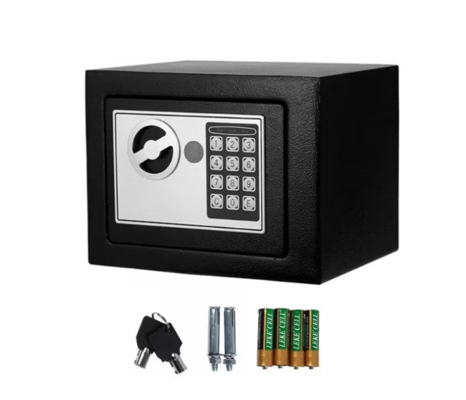 Cutie de valori electronica cu incuietoare digitala, neagra