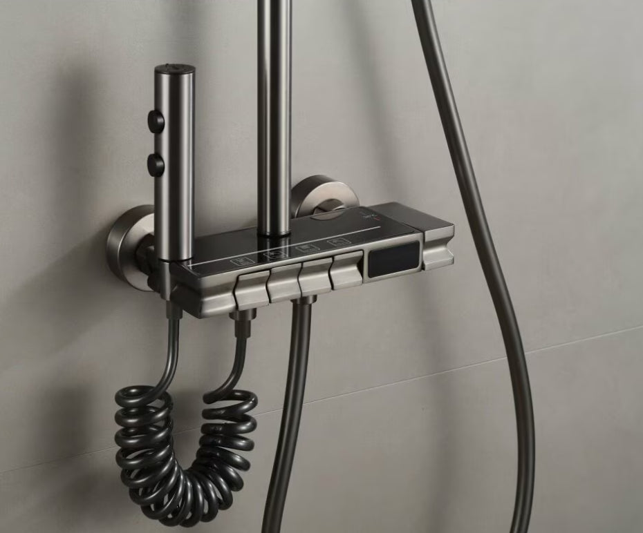 Coloana dus multifunctionala cu termostat, afisaj electronic cu dinam si jeturi variabile