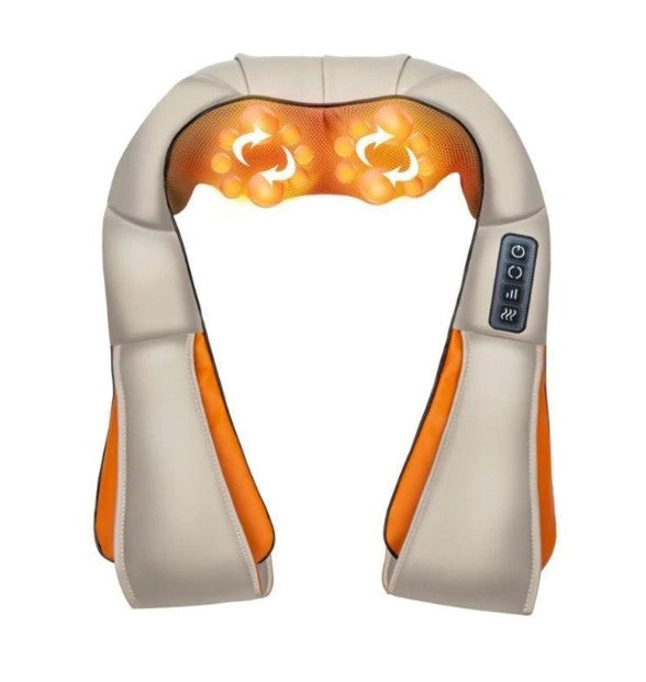 Aparat de masaj electric pentru gat, spate si corp, cu incalzire si intensitate reglabila